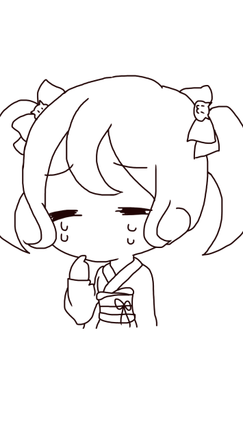 ちびライブトレス 西園寺日寄子 線画