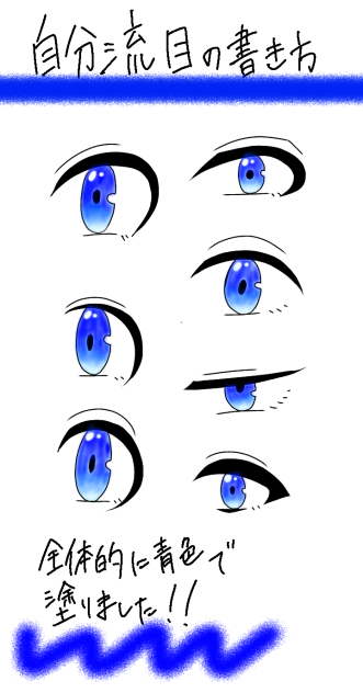 自分流目の書き方