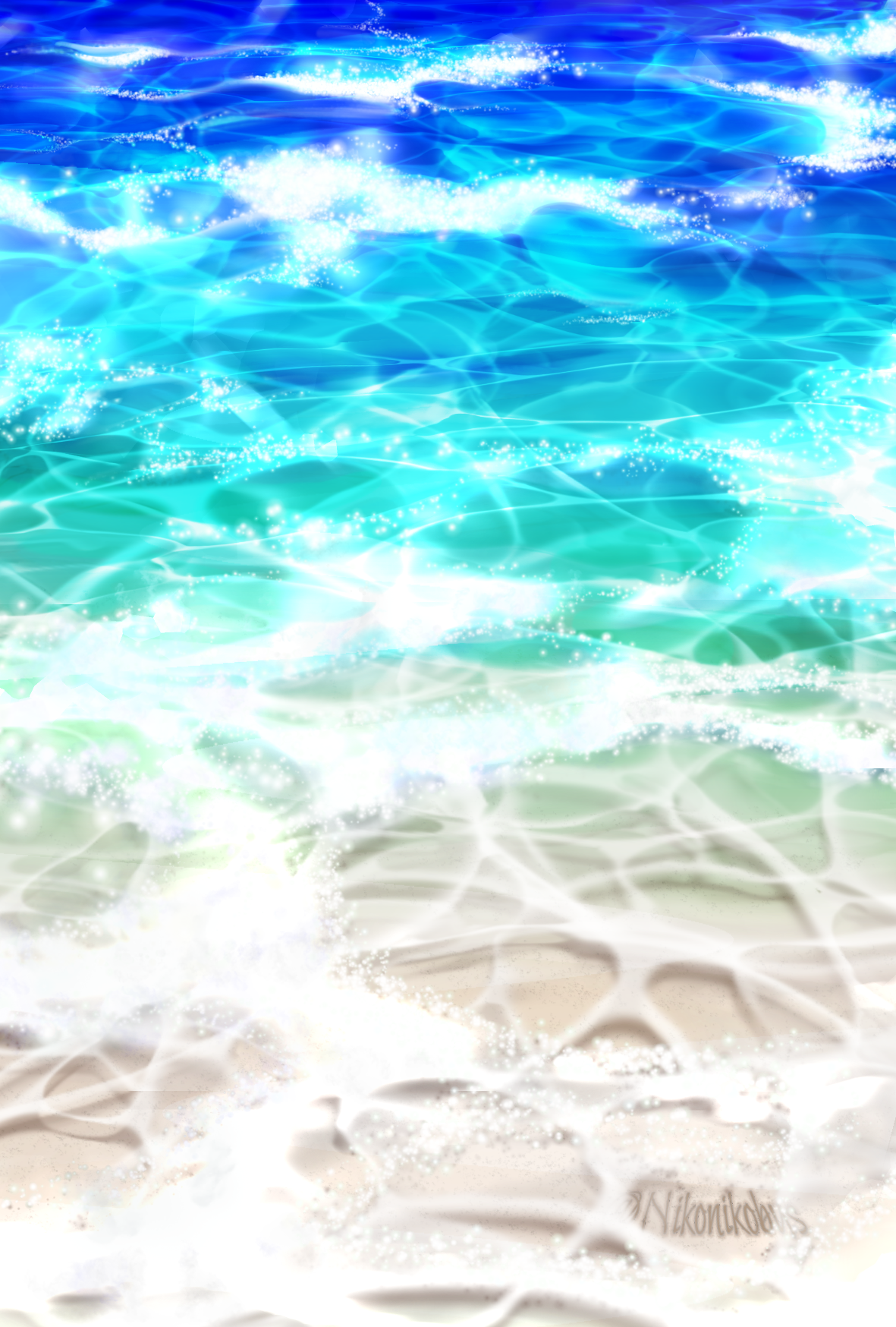 波打ち際 Ibispaint