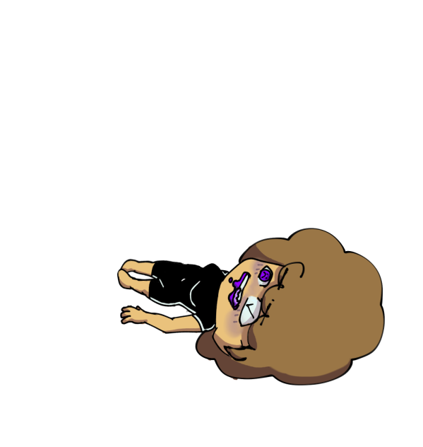 Drinking the grimace shake