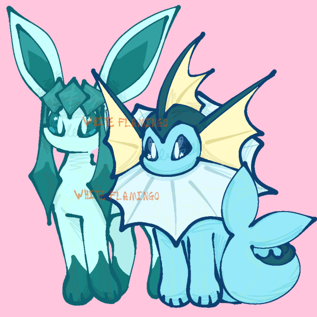 glaceon and vaporeon