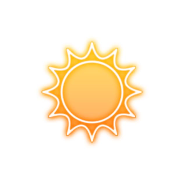 Sun neon icon2