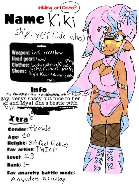an oc for an splatoon comic