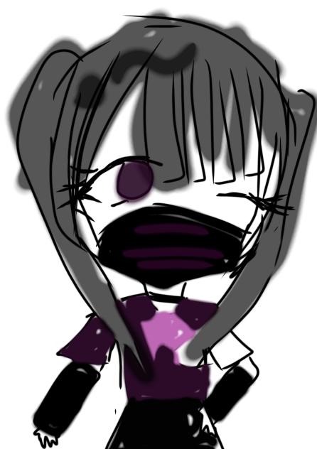 マスクの地雷系の女の子