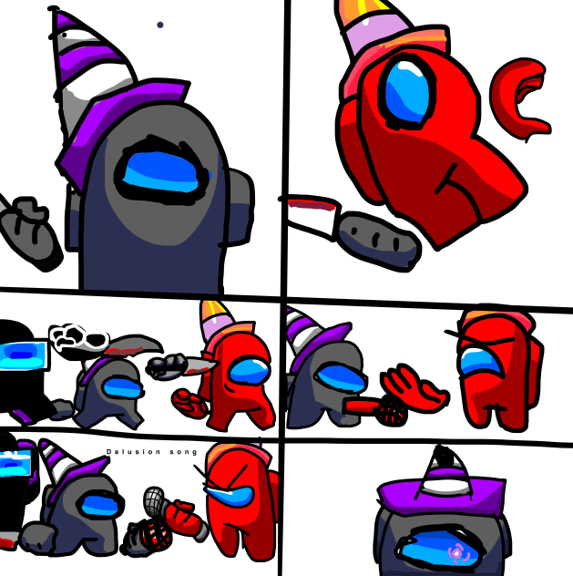 Among us red me lhave get cup blackpart3