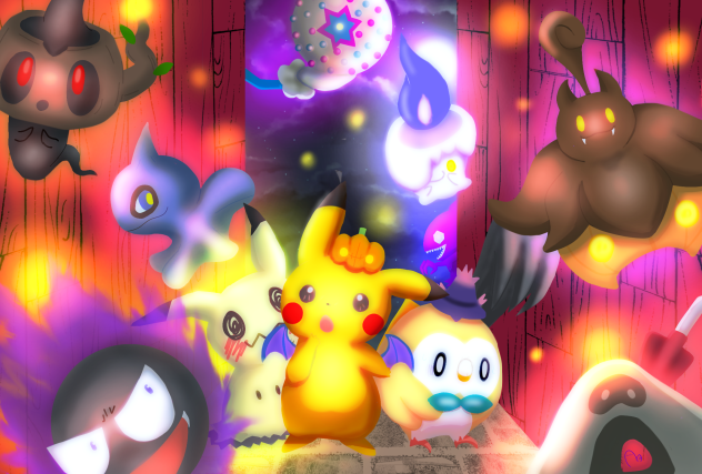 ハロウィンのとき頑張った絵