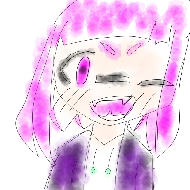 絵柄を変えてイカちゃん描いてみた！