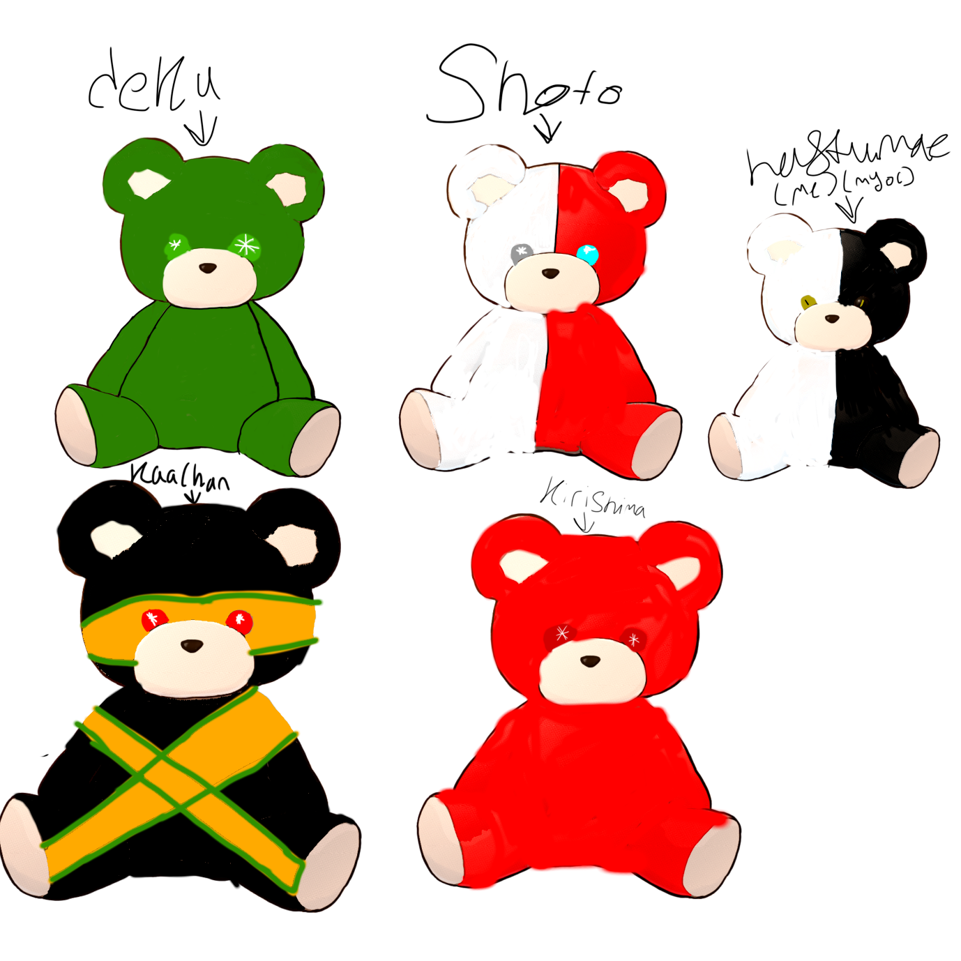 Teddy bears - ibisPaint