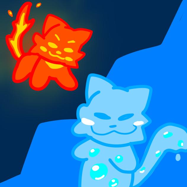 Water & Fire Kitties