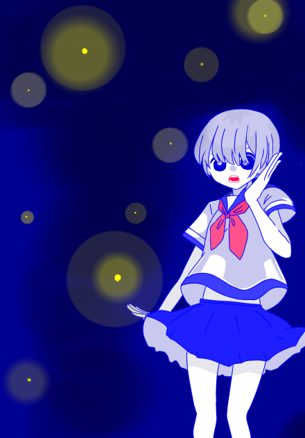 夏の夜。