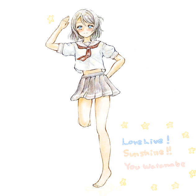 ラブライブ！サンシャイン！！渡辺曜ちゃんファンアート。