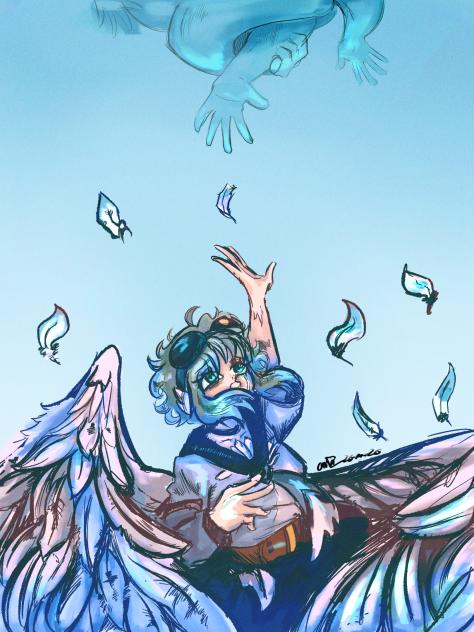 I wish that I could fall fanart