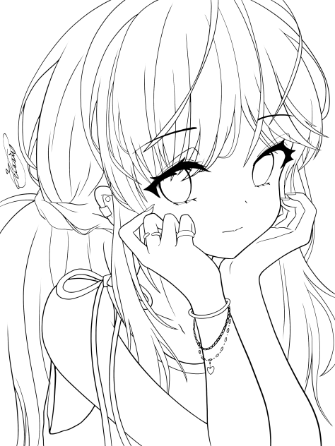 Looking at you.（線画）