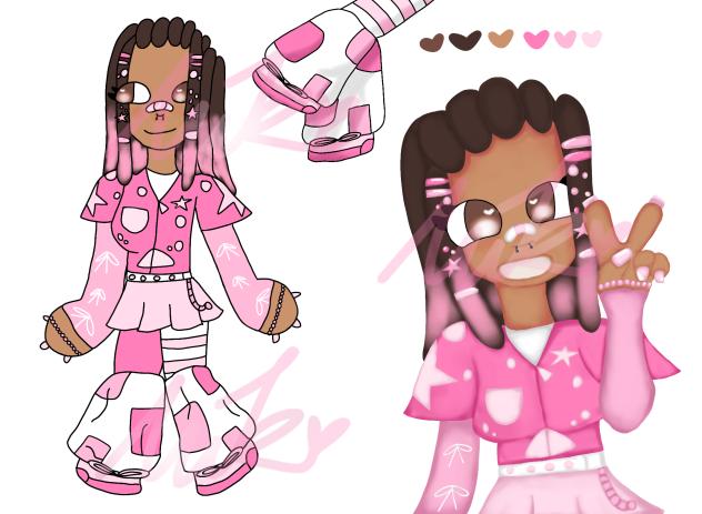 Ref sheet of my new persona bc why not