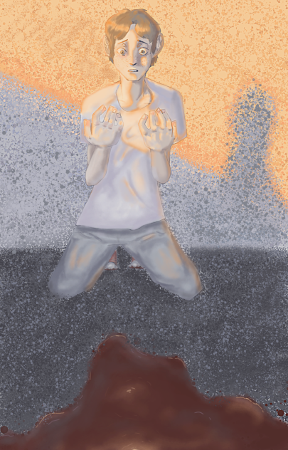 Oh no I spilled ketchup everywhere !tw!