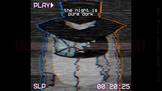 the night is pure dark.