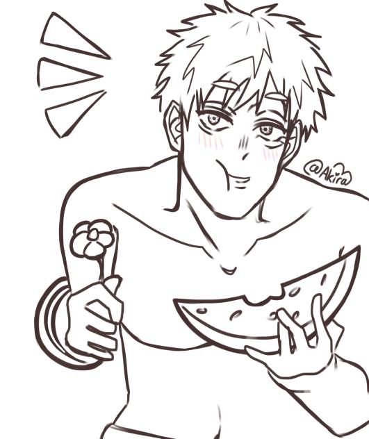 Hikaru beach sketch!!