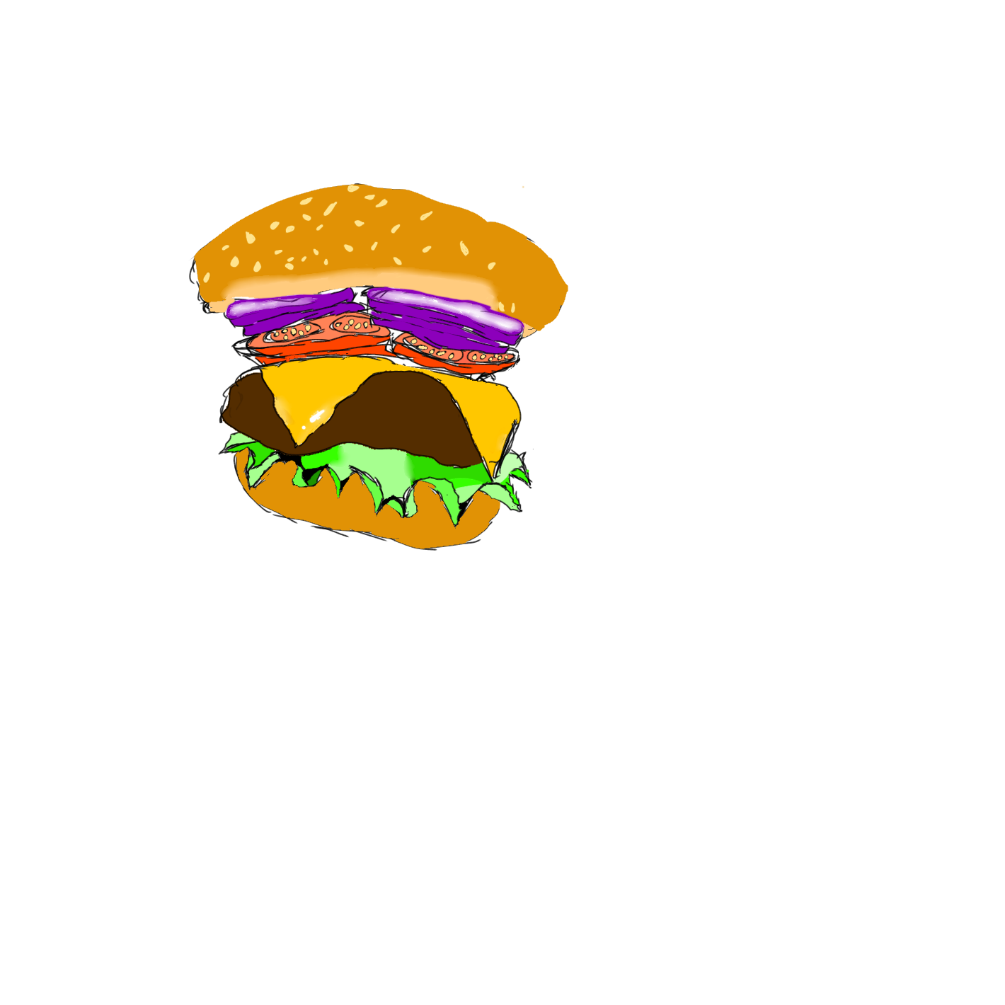 burger 🍔 - ibisPaint
