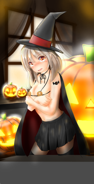 ハロウィンです。ちょっと派手だったでしょうか？