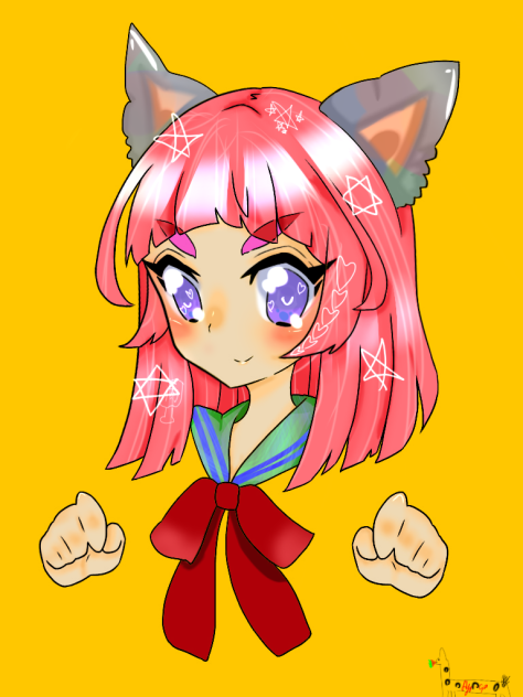 狼娘線画 お借りしました！