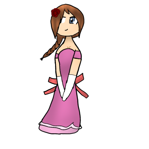 Me in a wedding dress