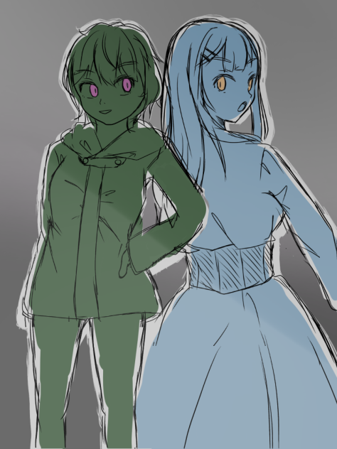 2人描いてみる