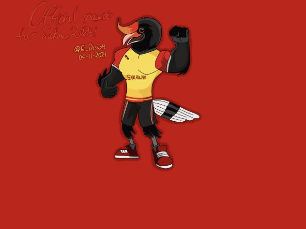 SUKMA 2024 mascot remastered (updated)