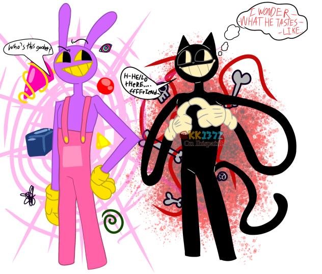Copycats 🐰🐱🐇🐈‍⬛💜🖤