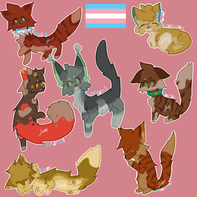 Trans Warriors Characters!
