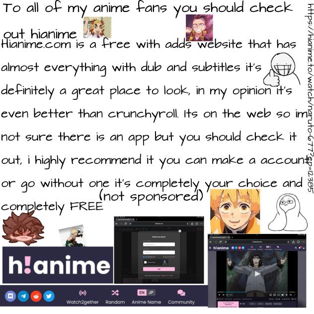 To ma anime fans 💚