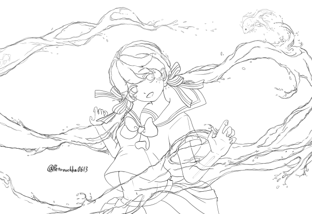 ボトルミク・線画