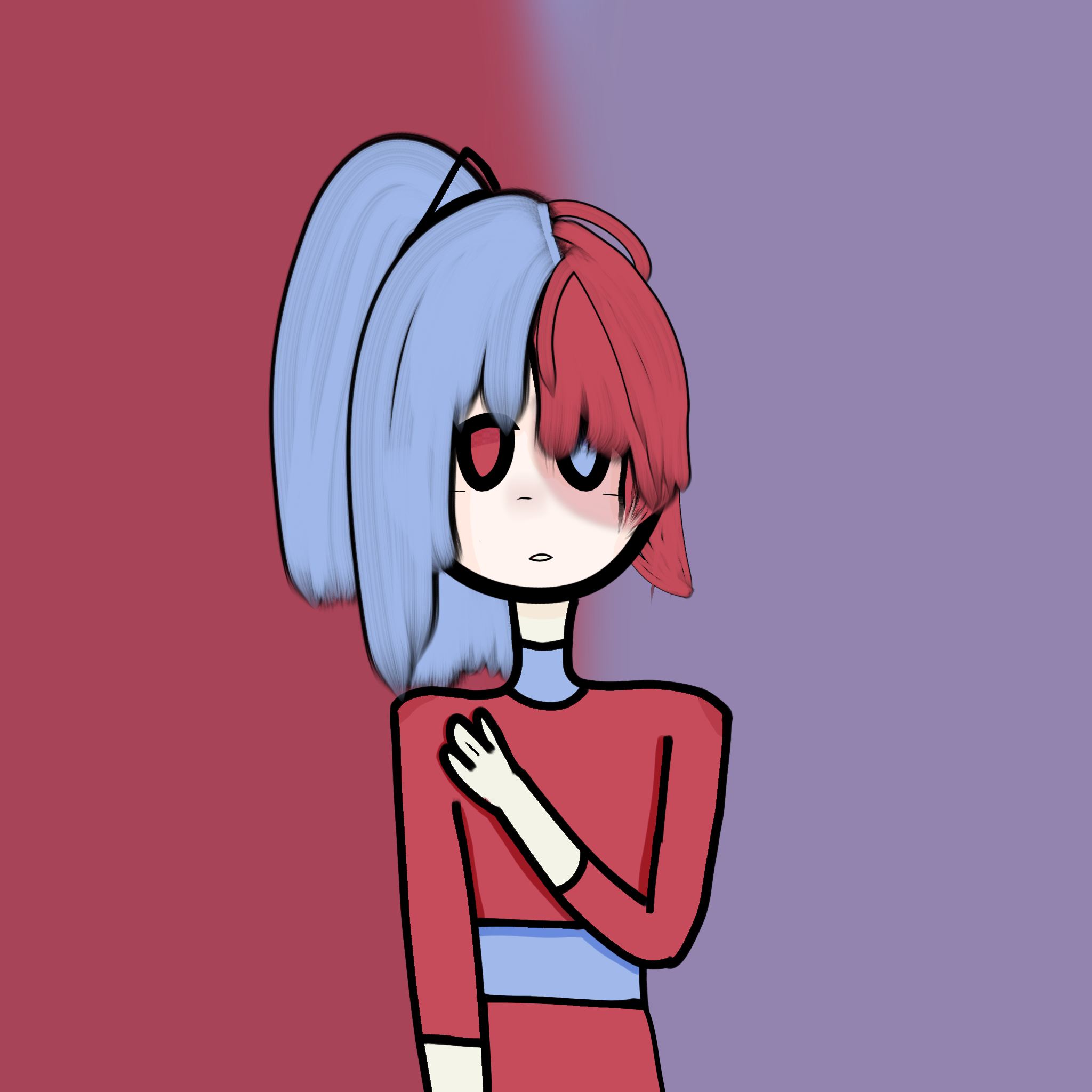 Red and Blue - ibisPaint