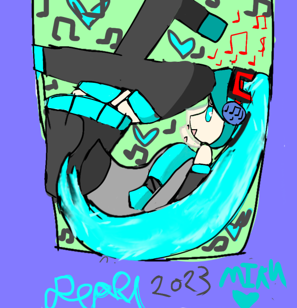 🎵miku miku you can call me miku💗🎵