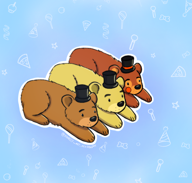 The three cute bears • FNAF