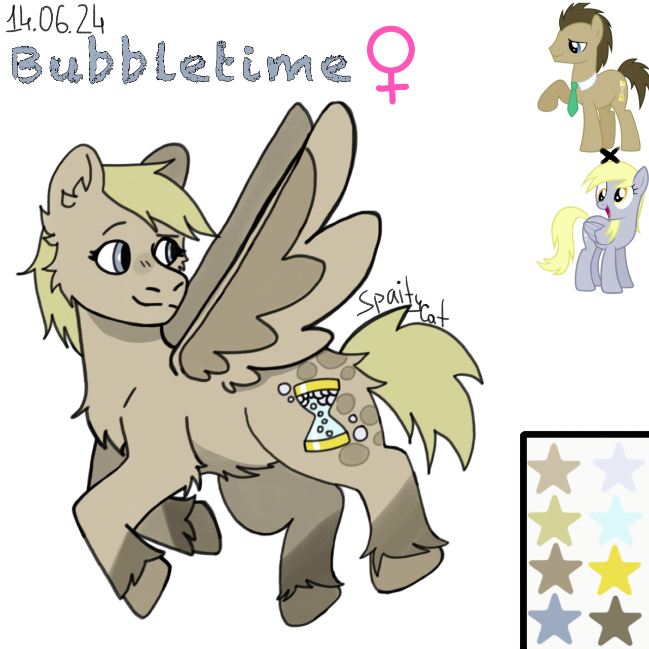 MLP. Derpy Hooves x Dr. Whooves - ibisPaint