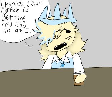 chance is flirting w the waitress - ibisPaint