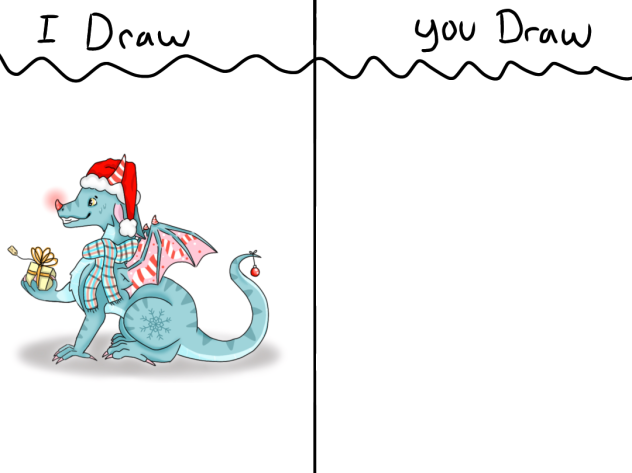 Christmas dragon Idyd
