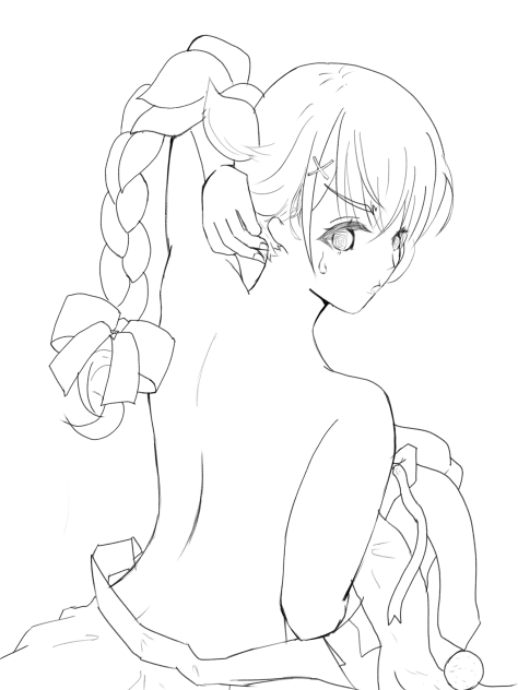 【線画】衣装替え