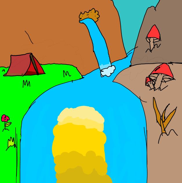 split in half 🏞️