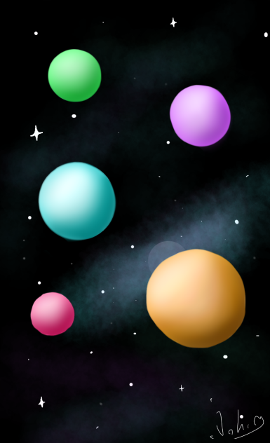 Bubble gum's universe - ibisPaint