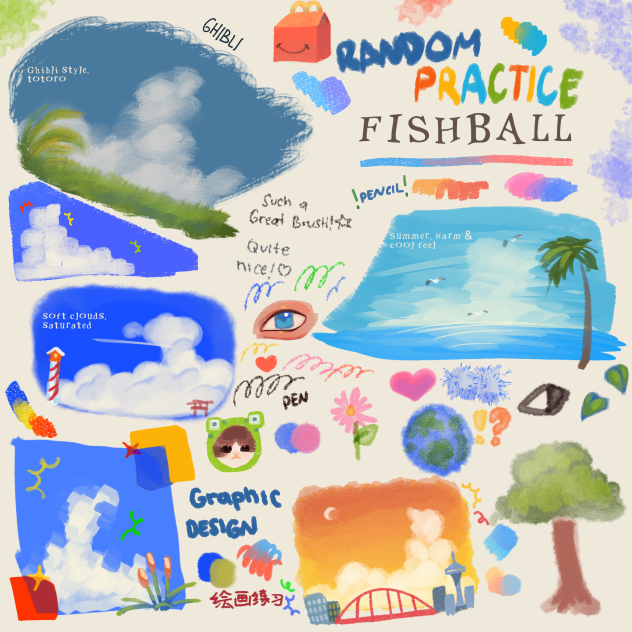 Sky or Graphic design + Brush testing