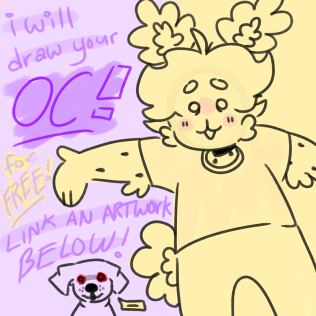 i will draw your oc for freeeeeeee