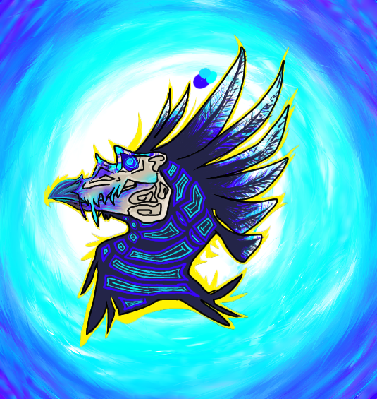 Neon bird thing - ibisPaint
