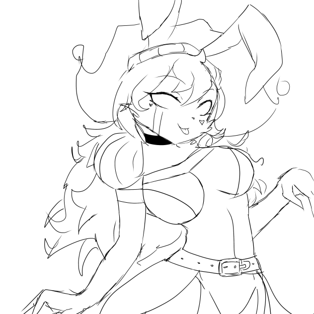 Redraw of old drawing my sister's oc