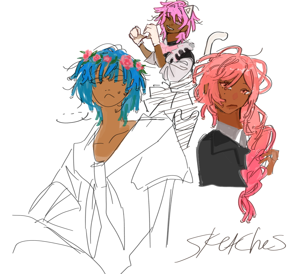Maid cafe and butler ocs plus random oc - ibisPaint