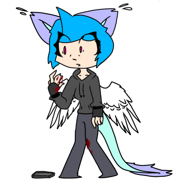 I slipped over the rock road