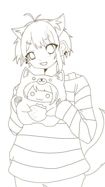 莉犬くん 線画 Ibispaint