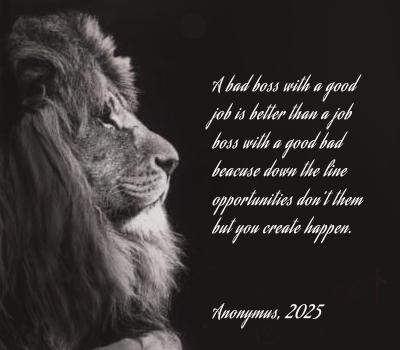 Some inspiring words.