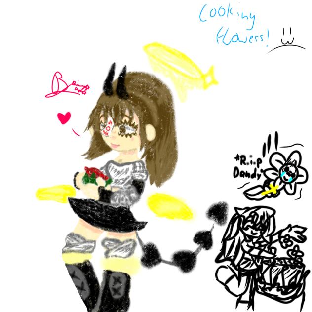 i said to my bestie we can cook flowers🥲