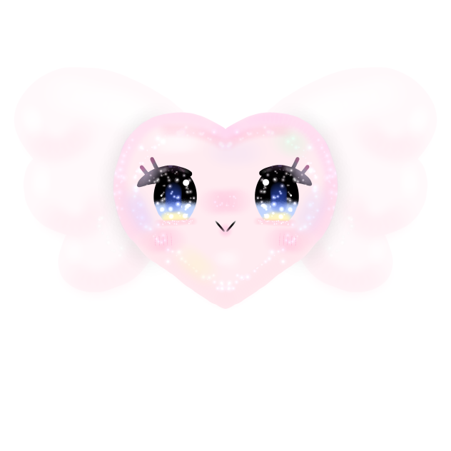 Kawaii anime heart